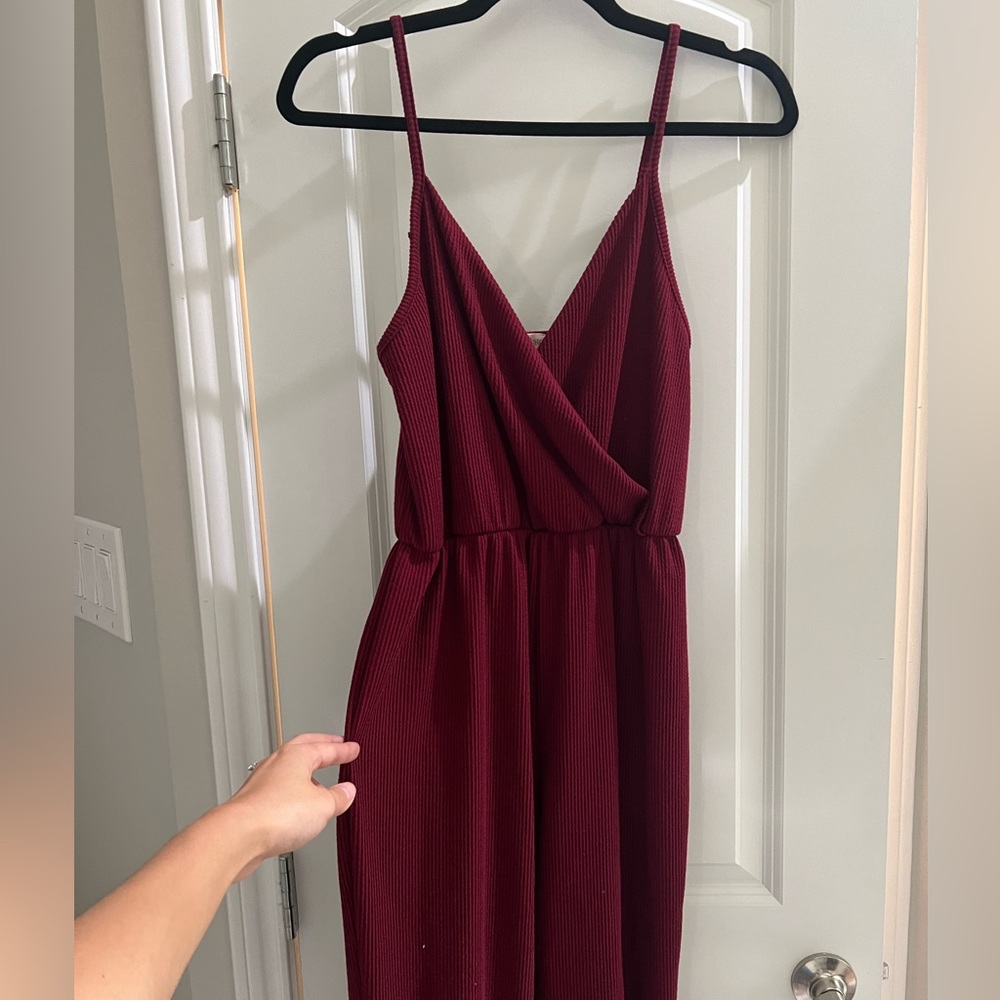 Red sparkly jumpsuit